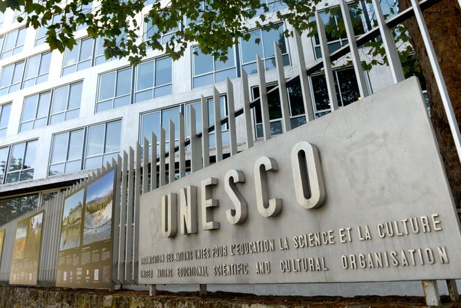 Unesko zgrada, Unesco head building in Paris, France