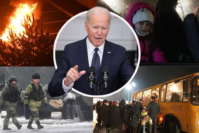 Džo Bajden Ukrajina Donjeck Lugansk kriza vojska izbeglice Džo Bajden Ukrajina Donjeck Lugansk kriza vojska izbeglice