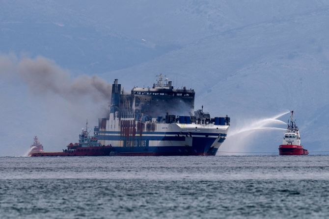 Euroferry Olympia požar brod Krf Grčka