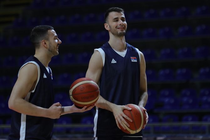 Košarkaška reprezentacija Srbije trening