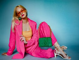 žena, odolelo, štikle, sandale, naočare, torba