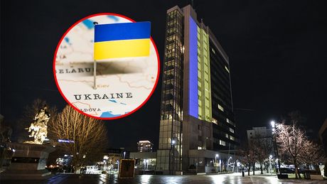 Kosovo Ukrajina zgrada podrška Albin Kurti