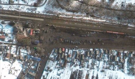 Ukrajina Rusija tenzije sukob, satelitski snimci