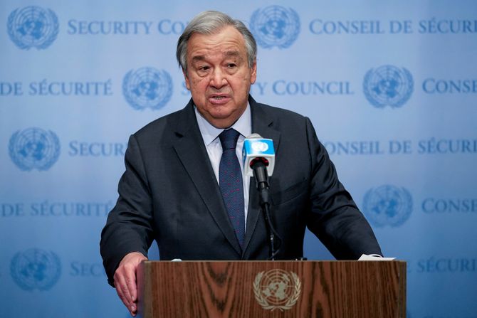 Ukrajina Rusija tenzije sukob, Antonio Gutereš Antonio Guterres