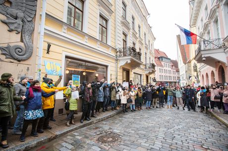 Estonija, protesti Ukrajina Estonija, protesti Ukrajina
