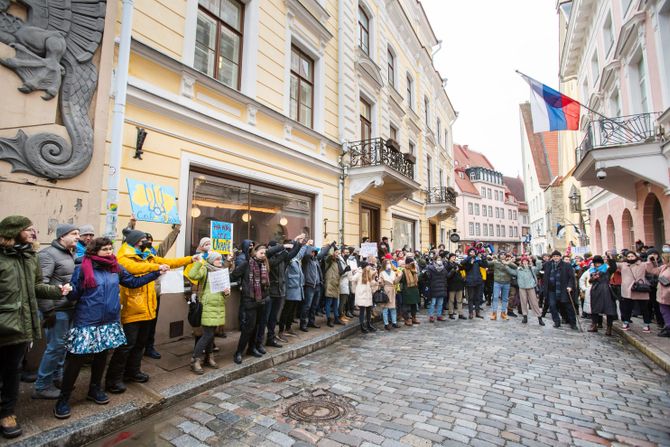 Estonija, protesti Ukrajina Estonija, protesti Ukrajina