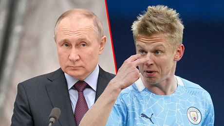 Vladimir Putin, Ukrajinski fudbaler Oleksandr Zinchenko  preti Putinu
