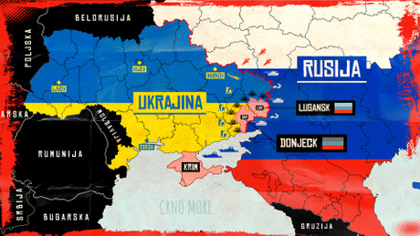 Rusija, Ukrajina, sukob, MAPA Rusija, Ukrajina, sukob, MAPA