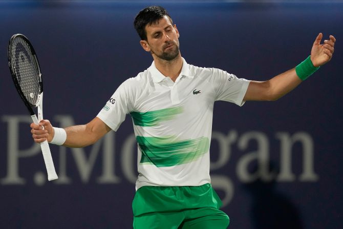 Novak Đoković Jiri Vesely Jirži Veseli Tenis Dubai Duty Free