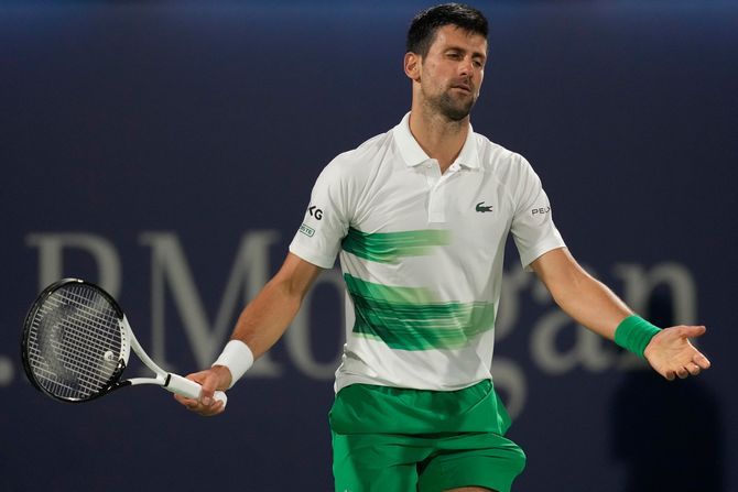 Novak Đoković Jiri Vesely Jirži Veseli Tenis Dubai Duty Free