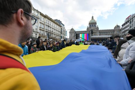 Protest, rat u Ukrajini, Češka, Prag