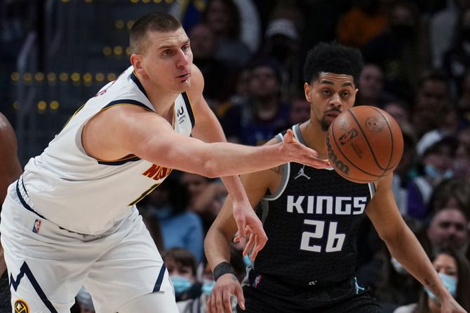 Nikola Jokić, Denver Nagets, Sakramento Kings Nikola Jokić, Denver Nagets, Sakramento Kings