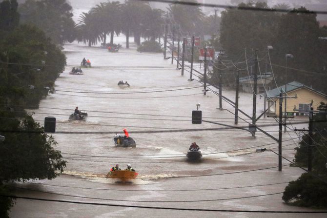 Poplave u Australiji, Australija