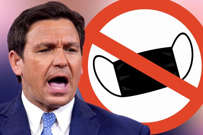 Ron Desantis maska kovid virus Ron Desantis maska kovid virus
