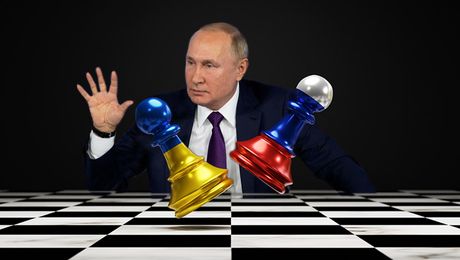 Putin, Rusija Ukrajina vojska sukob zastava Putin, Rusija Ukrajina vojska sukob zastava