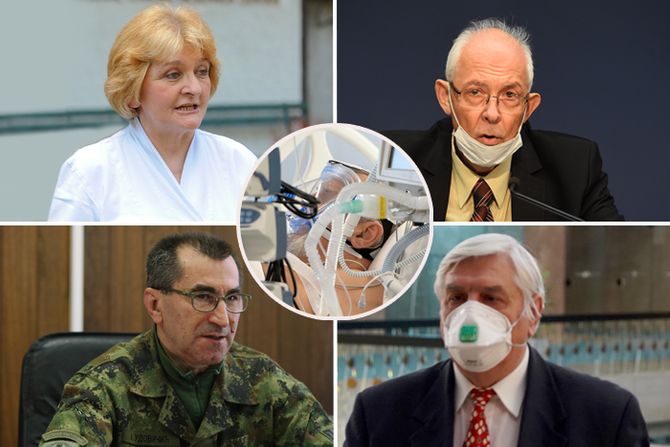 Danica Grujičić, Predrag Kon, Ivo Udovičić, Branislav Tiodorović pacijent korona respirator