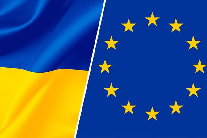 Ukrajiana EU zastave Ukrajiana EU zastave