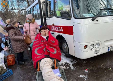 Irpin, Ukrajina, evakuacija