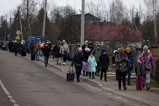 Ukrajina izbeglice rat u Ukrajini, Rusija