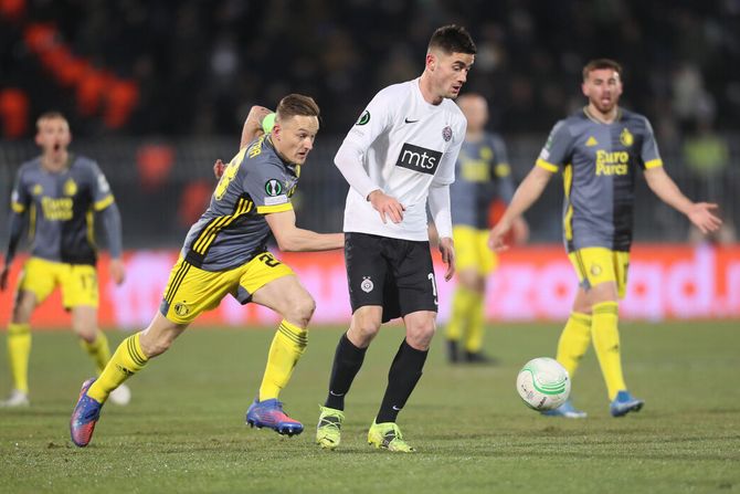 Fudbal Partizan Fejnord Fejenord Feyenoord UEFA Liga Konferencija