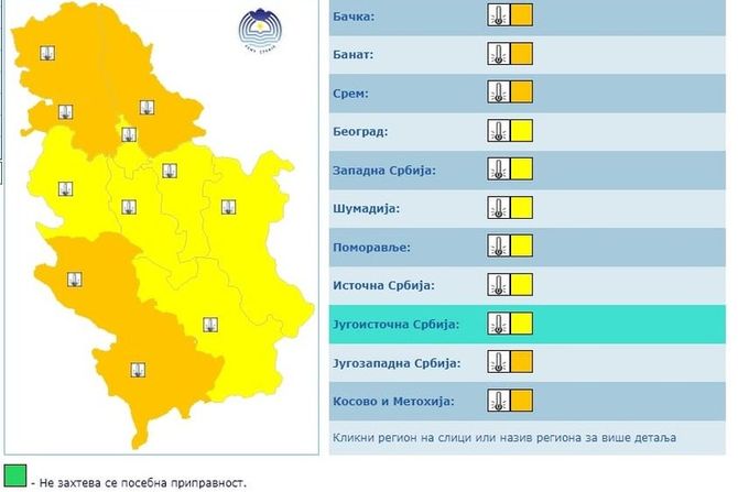 upozorenje, rhmz