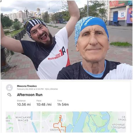 Nikolai Plyoko, kijev ukrajina matorci trčanje Nikolai Plyoko, kijev ukrajina matorci trčanje