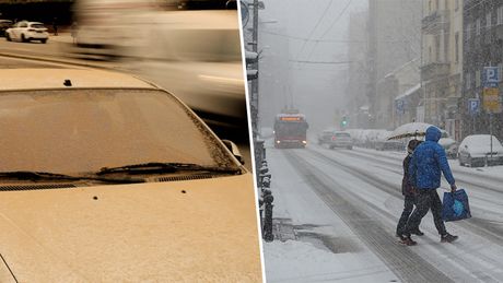 Pesak iz Sahare, sneg u Beogradu