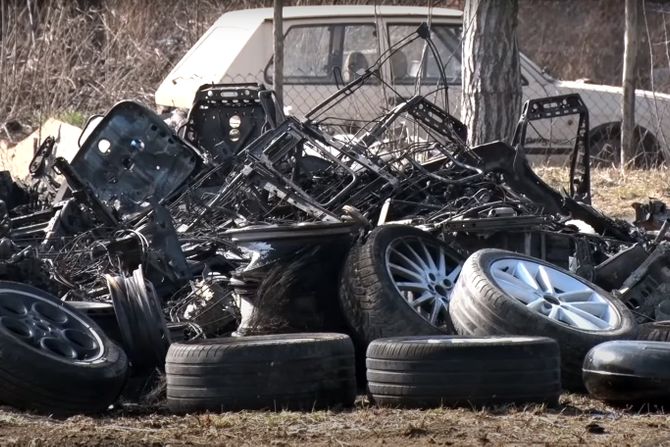 Auto otpad Obrenovac požar