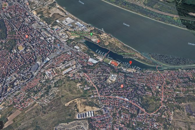 Višnjička banja, panorama