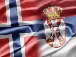 Norveška, Srbija, zastava
