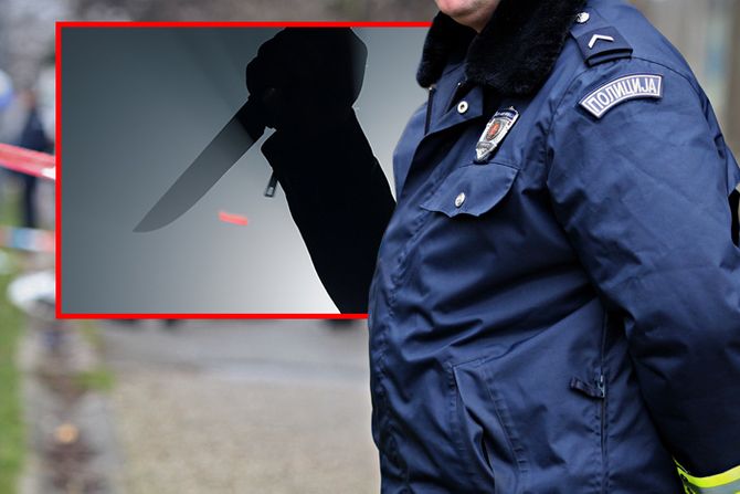 Policija, napad nožem