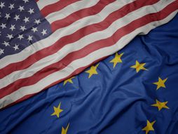 Amerika SAD, Evropska unija, zastave