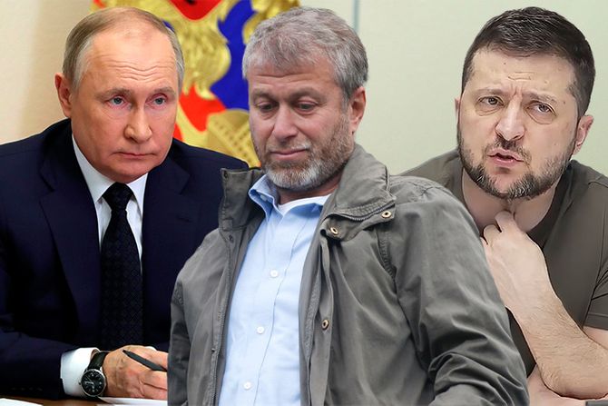 Vladimir Putin, Roman Abramovič, Volodimir Zelenski