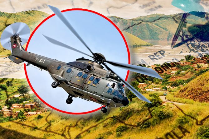 Pad helikopter mirovna misija Kongo Pad helikopter mirovna misija Kongo