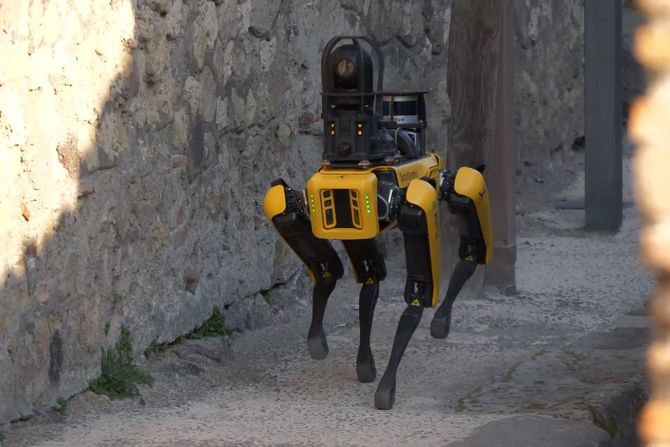 Pas robot angažiran da pomogne u čuvanju drevnih rimskih ruševina Pompeja