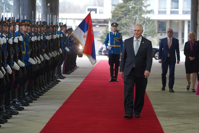 Aleksandar Vučić ambasador SAD Kristofer Hil akreditivi