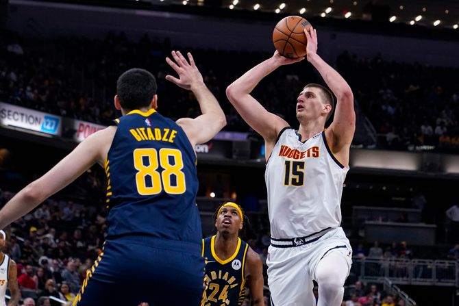 Nikola Jokić, Denver Nagets, Indijana Pejsers