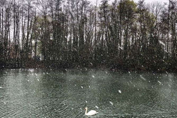 Sneg Evropa padavine hladno vreme