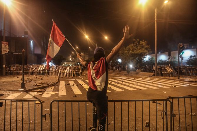 Peru, Lima, protesti