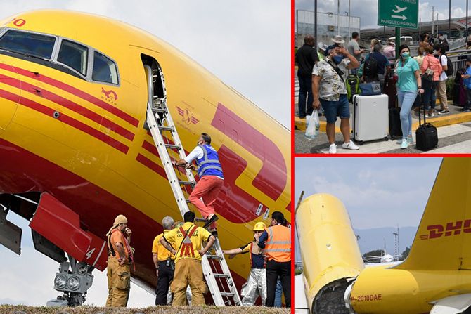 DHL kargo avion udes prepolovio se Kostarika Costa Rica