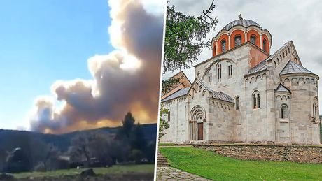 Požar Kraljevo, manastir Studenica