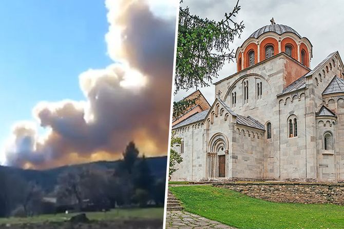 Požar Kraljevo, manastir Studenica