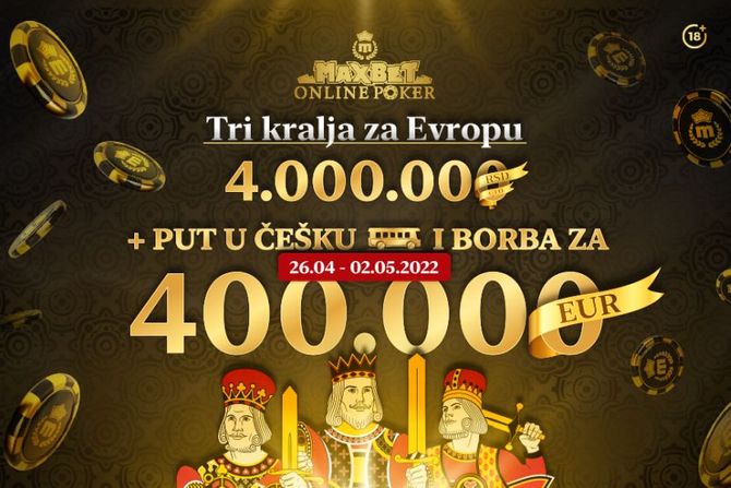 MaxBet - Tri kralja za Evropu 18+