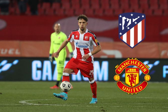 Strahinja Eraković, FK Crvena zvezda, Atletiko Madrid, Mančester junajted