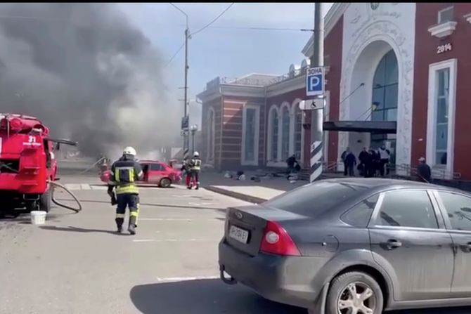 Kramatorsk Ukrajina železnička stanica