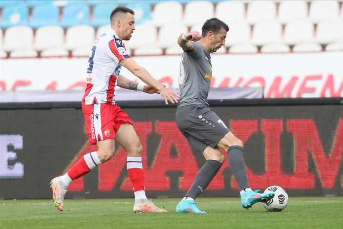 Milan Rodić, Marko Mirić; FK Crvena zvezda, FK Radnički Kragujevac Milan Rodić, Marko Mirić; FK Crvena zvezda, FK Radnički Kragujevac