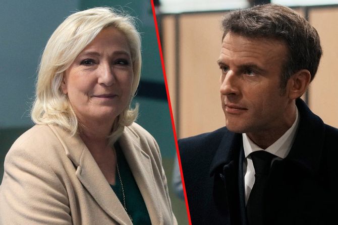 Emanuel Makron i Marin Le Pen