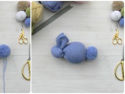 Zec od pletenine kvadratnog oblika