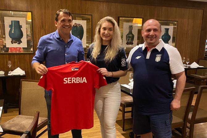 Dejan Rambo Petković uz srpske strelce u Rio de Žaneiru Dejan Rambo Petković uz srpske strelce u Rio de Žaneiru