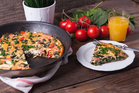 omlet, fritata omlet, fritata
